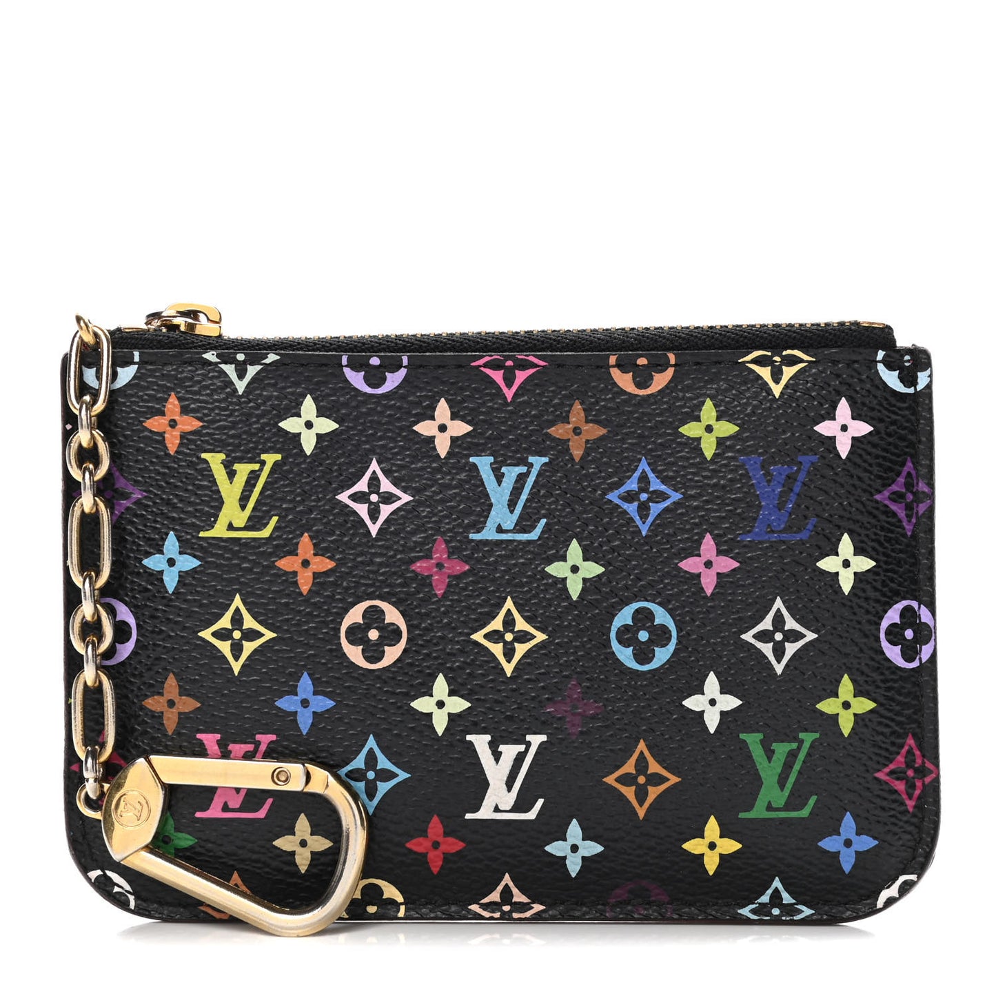 Monogram Multicolor Key Pouch Black Grenade