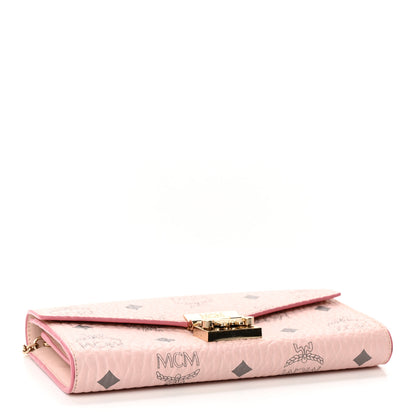 MCM Visetos Large Patricia Wallet On Chain Soft Pink 4 of 11
