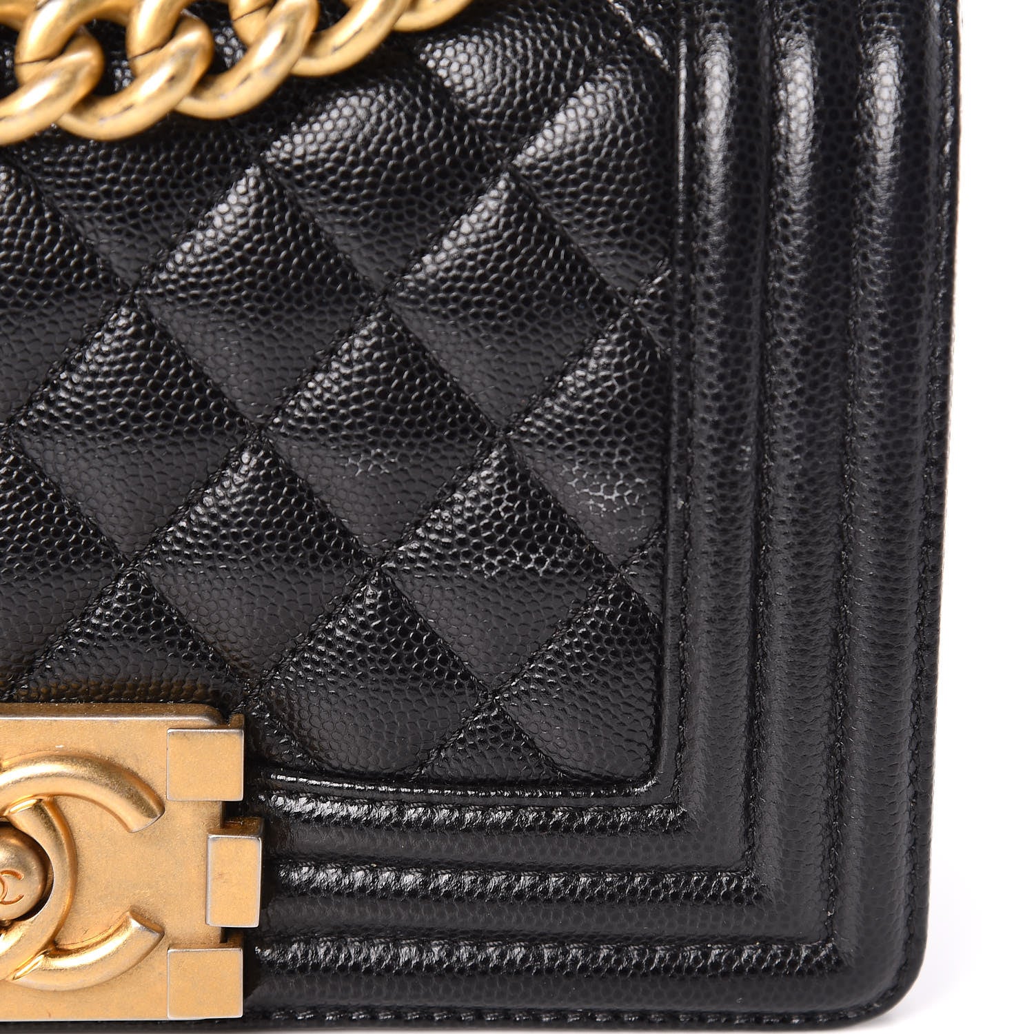 Chanel Caviar Quilted Small Boy Flap Black 10 of 11