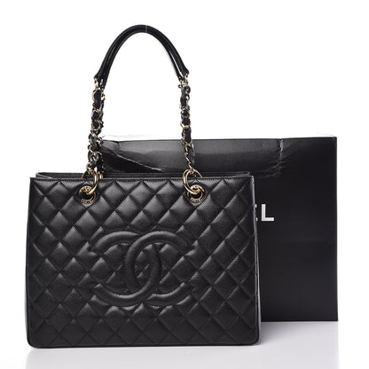 Chanel Caviar Quilted Grand Shopping Tote GST Black 10 of 10
