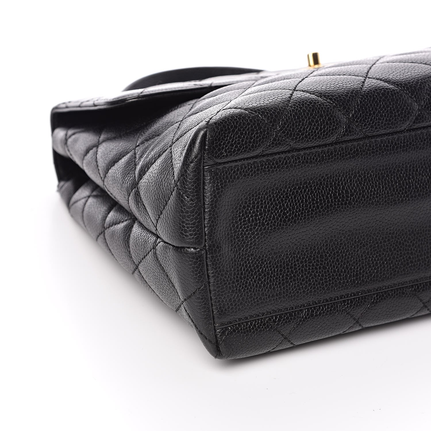 Chanel Caviar Quilted Jumbo Kelly Flap Black 9 of 11
