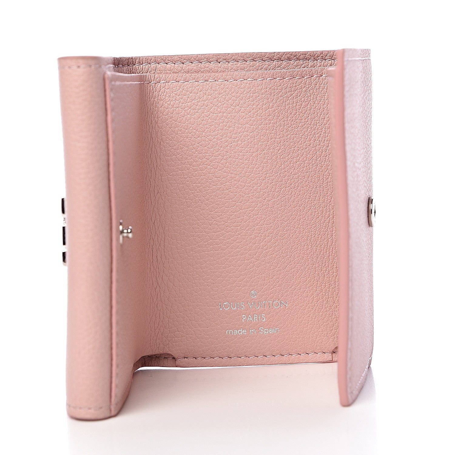 Louis Vuitton Calfskin Lockmini Wallet Rose Ballerine 5 of 9