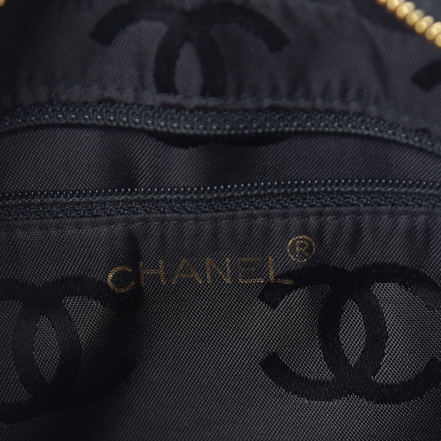 Chanel Lambskin Chevron Quilted Camera Case Black 8 of 15