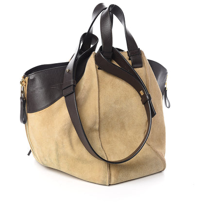 Loewe Suede Medium Hammock Shoulder Bag Gold 4 of 11
