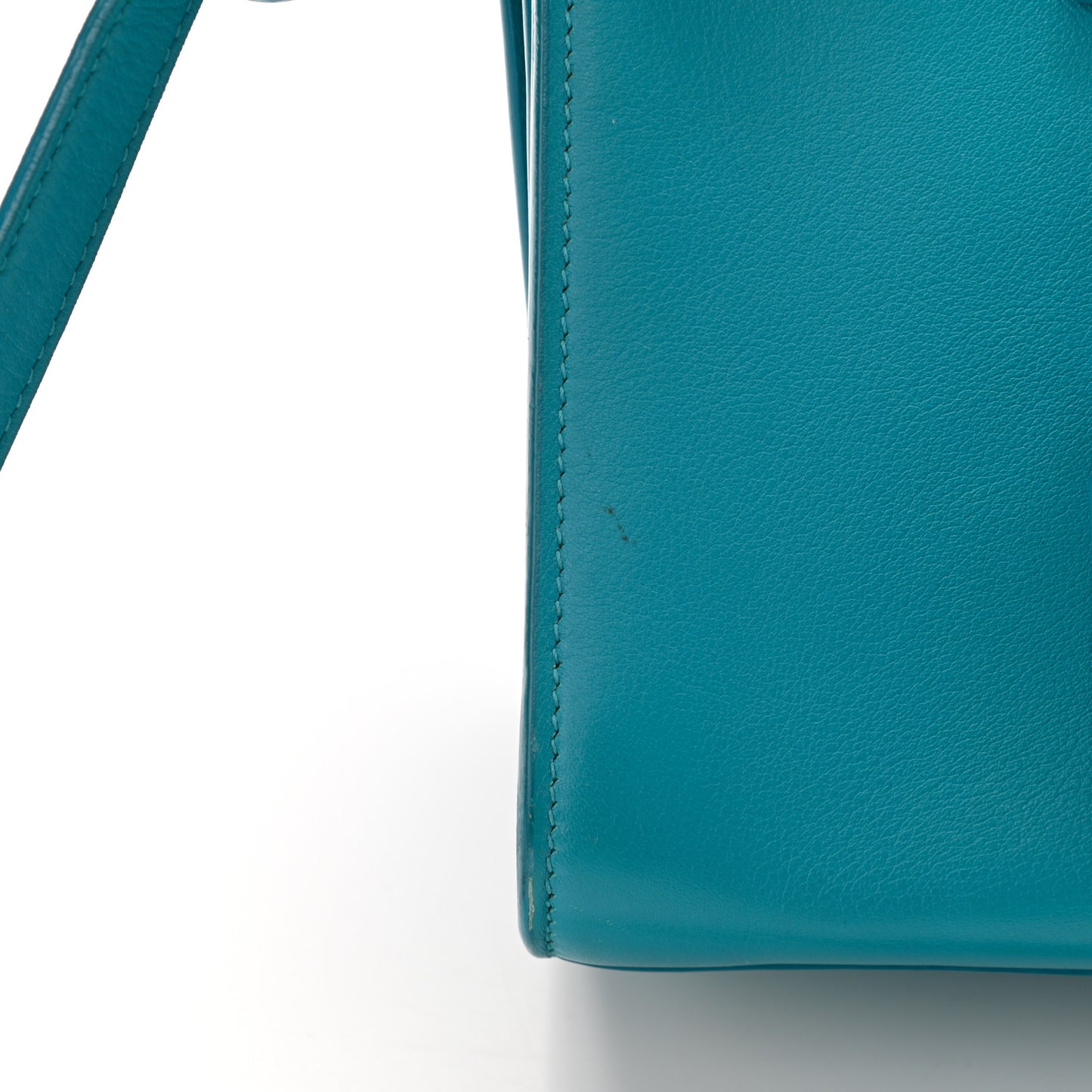 Calfskin Nano Sac De Jour Turquoise