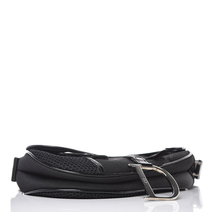 Christian Dior Canvas Mesh Sport Saddle Bag Black 4 of 7