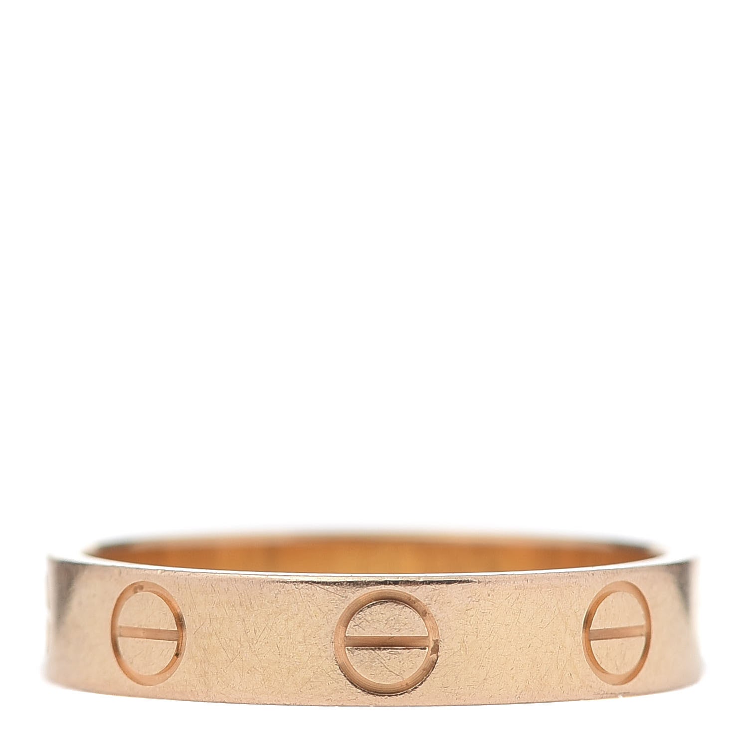 Cartier 18K Pink Gold 3.5mm LOVE Wedding Band Ring 51 5.75 1 of 5