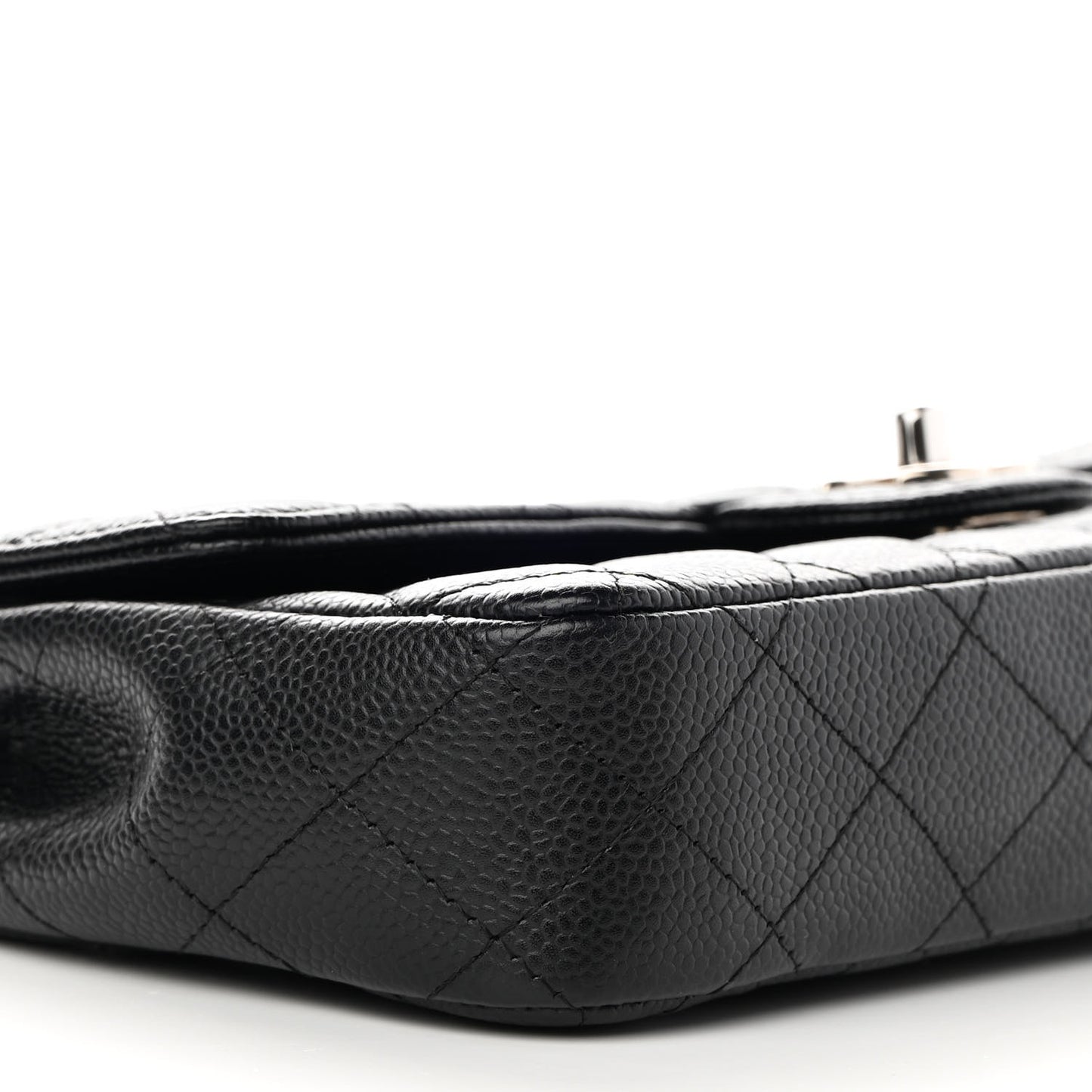 Caviar Quilted East West Flap Black