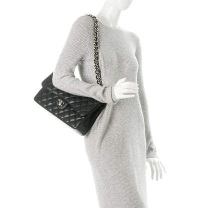 Chanel Caviar Quilted Jumbo Double Flap Black 2 of 8