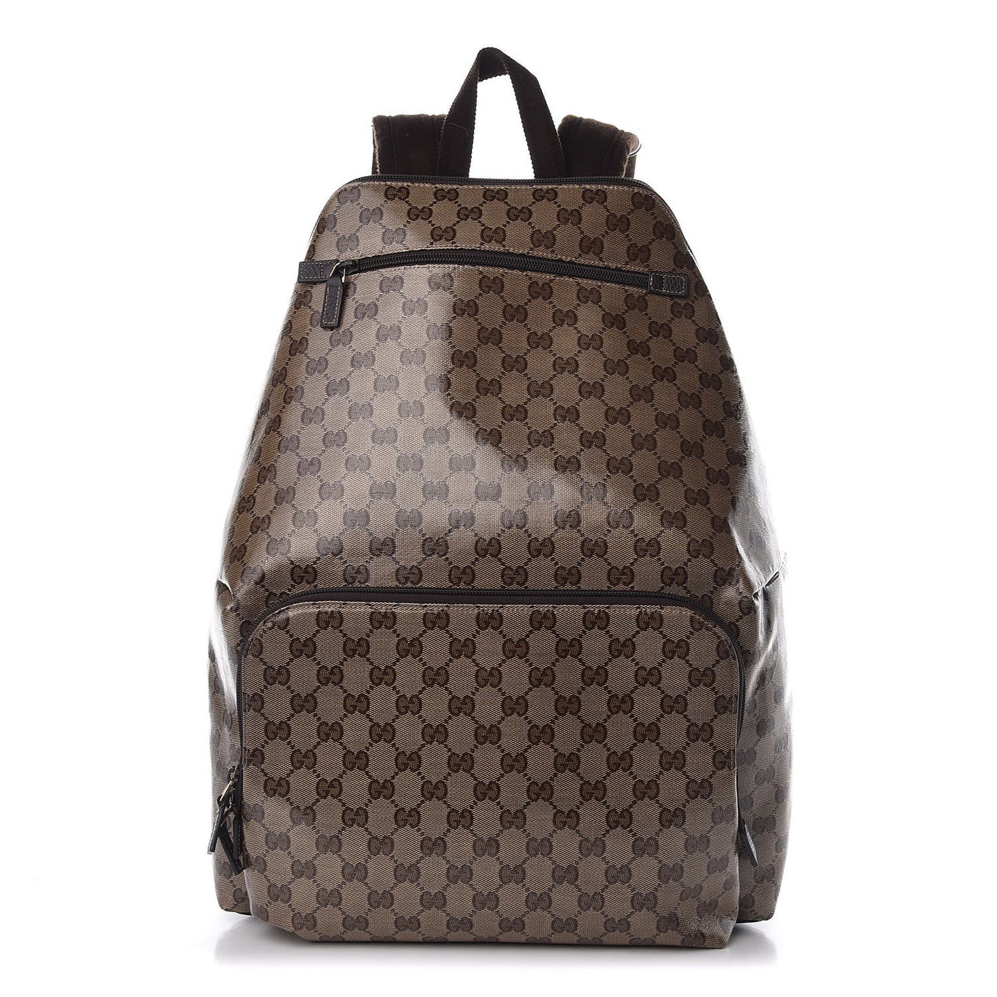 Crystal Monogram Backpack Dark Brown