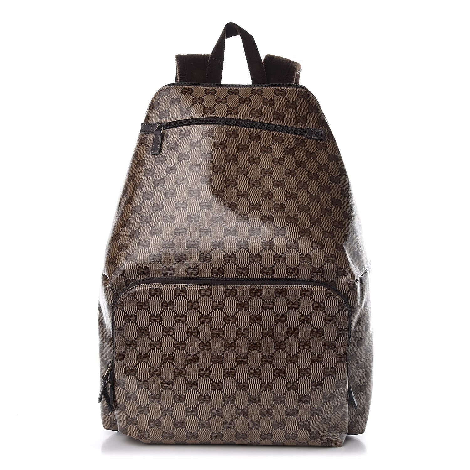 Gucci Crystal Monogram Backpack Dark Brown 1 of 15
