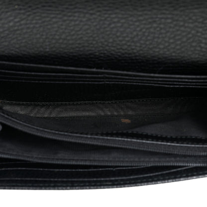 Gucci Calfskin Petite GG Marmont Wallet Chain Bag Black 7 of 13