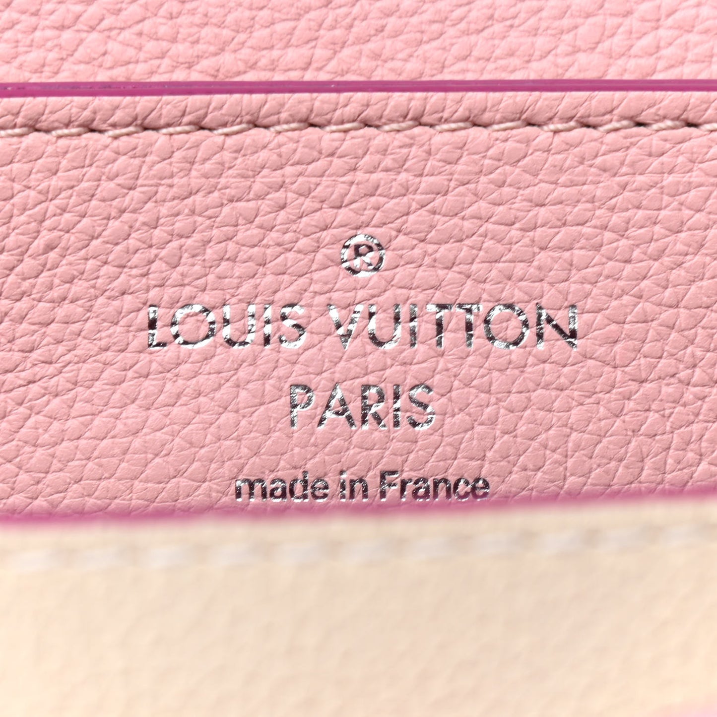 Perforated Calfskin Lockme Backpack Rose Poudre Creme