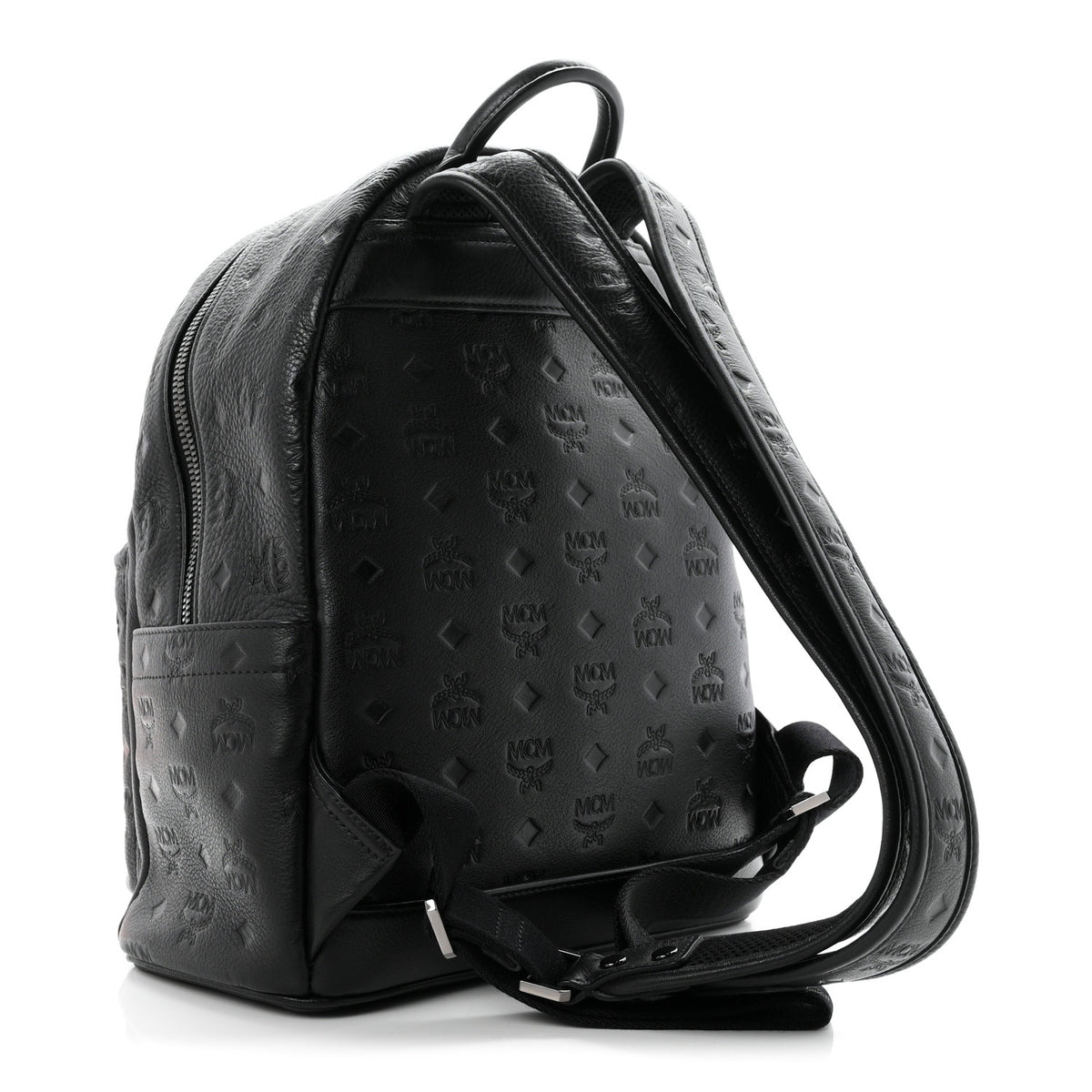 MCM Calfskin Ottomar Small Stark Backpack Black 3 of 9