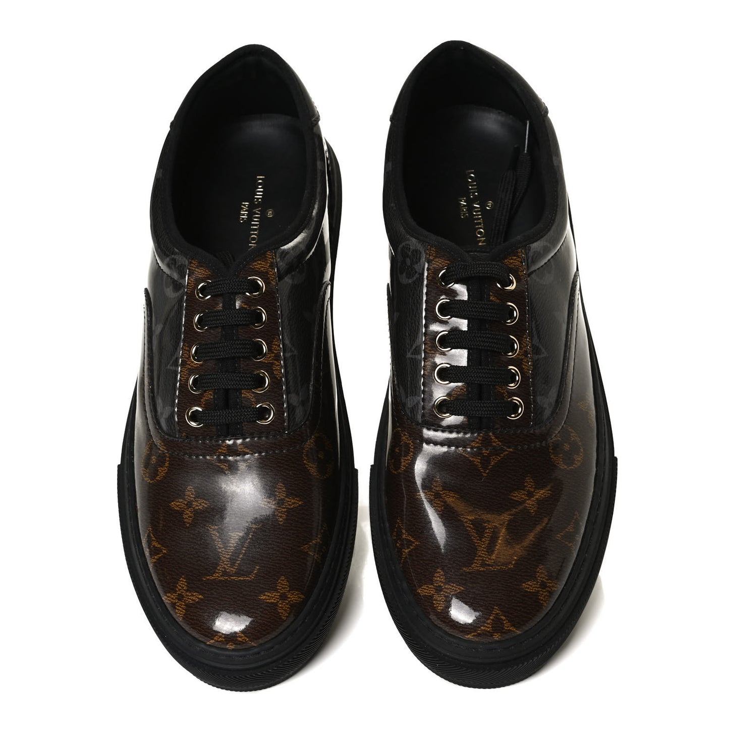Monogram Eclipse Glazed Trocadero Richelieu Sneakers 8 Ebene