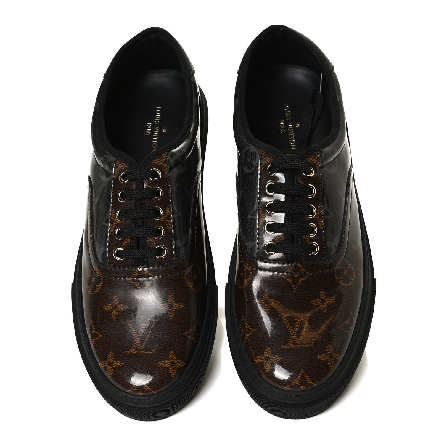 Louis Vuitton Monogram Eclipse Glazed Trocadero Richelieu Sneakers 8 Ebene 5 of 10