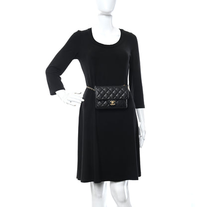 Chanel Shiny Caviar Pick Me Up Flap Belt Bag Black 2 of 13