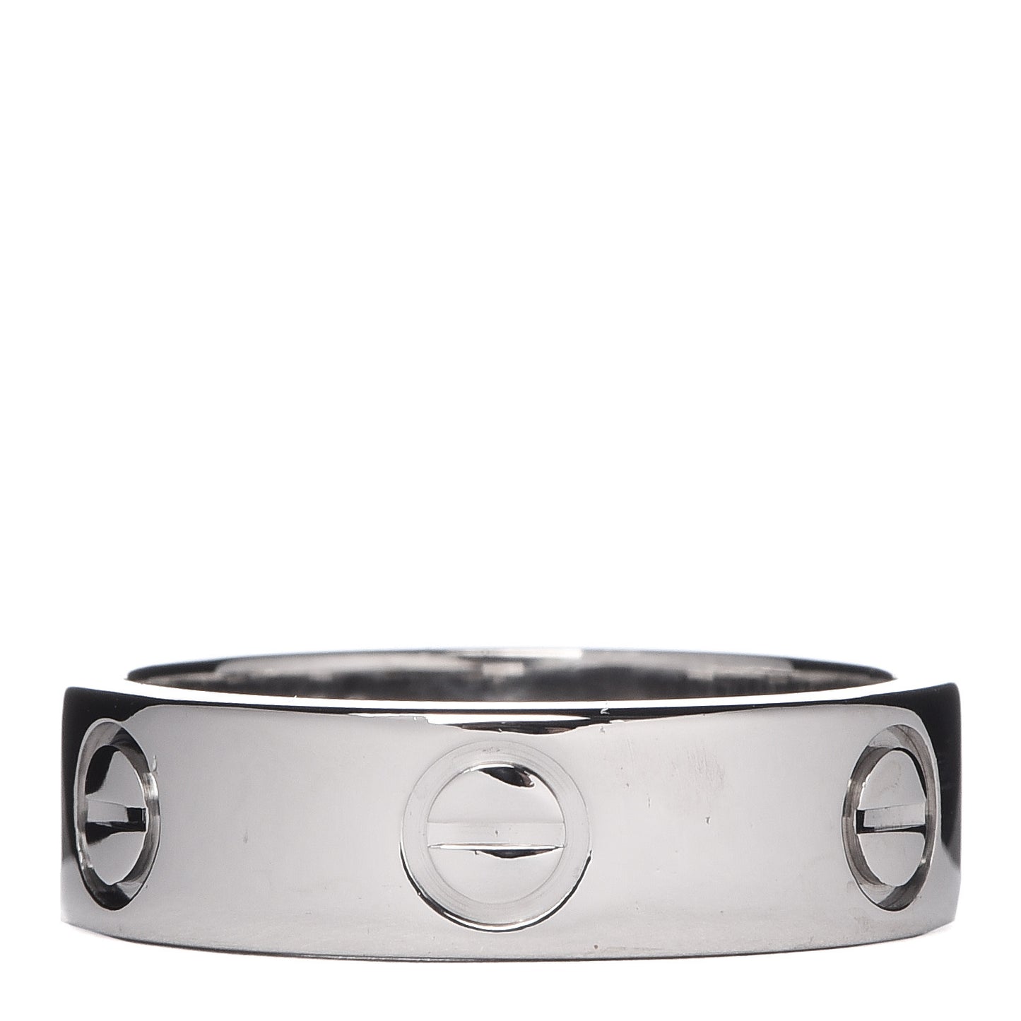 18K White Gold 5.5mm LOVE Ring 53 6.25
