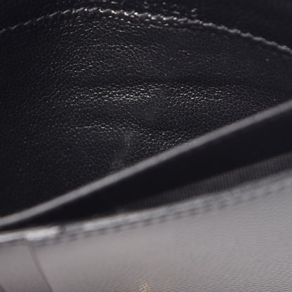 Saint Laurent Grain De Poudre Matelasse Monogram Phone Wallet Black 8 of 11