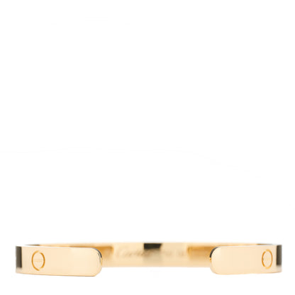 Cartier 18K Yellow Gold LOVE Cuff Bracelet 17 2 of 3