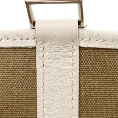 Hermes Toile Swift Picotin 18 PM White Vert Miliatire 7 of 13