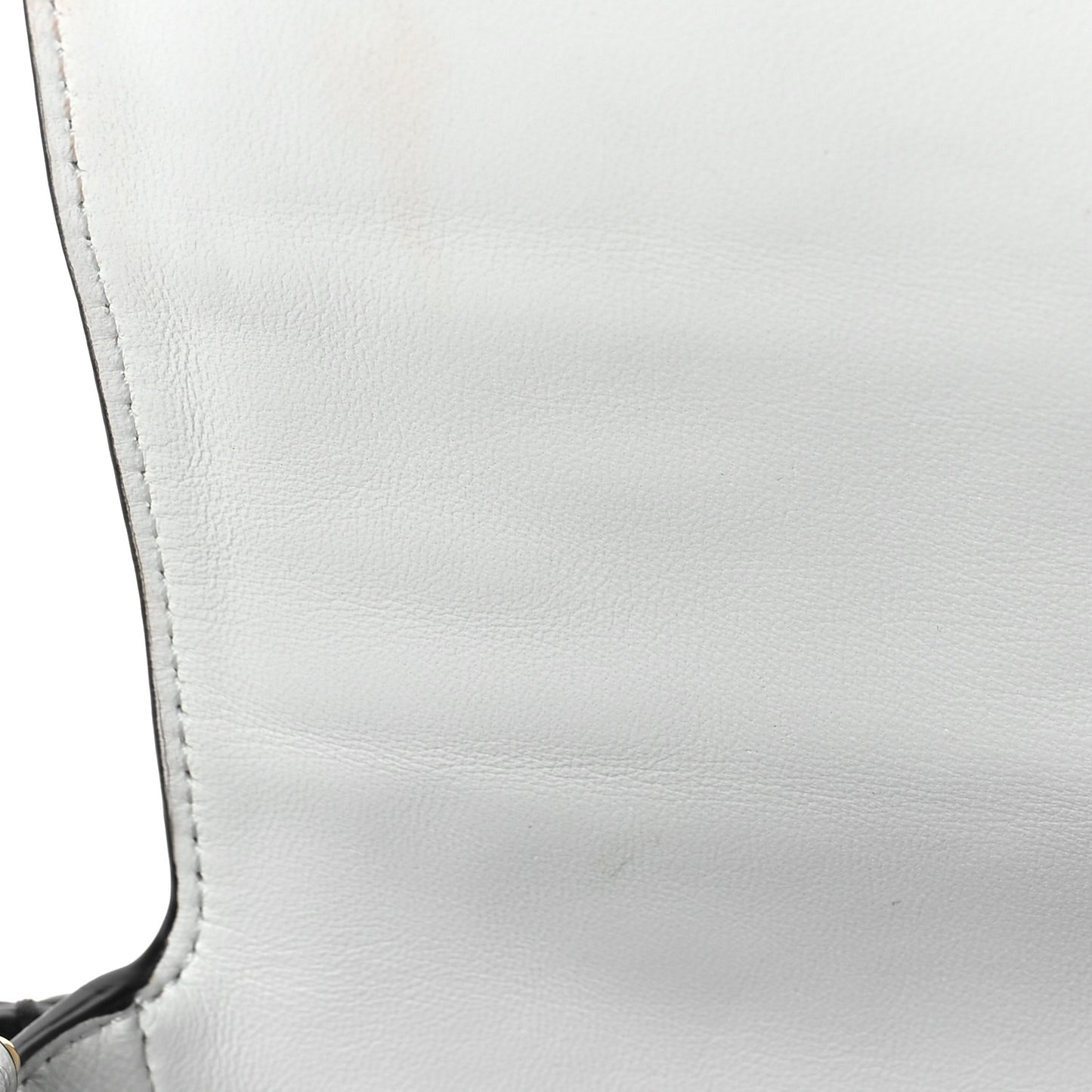 X JOSHUA VIDES Nappa FF Embossed Baguette White Black