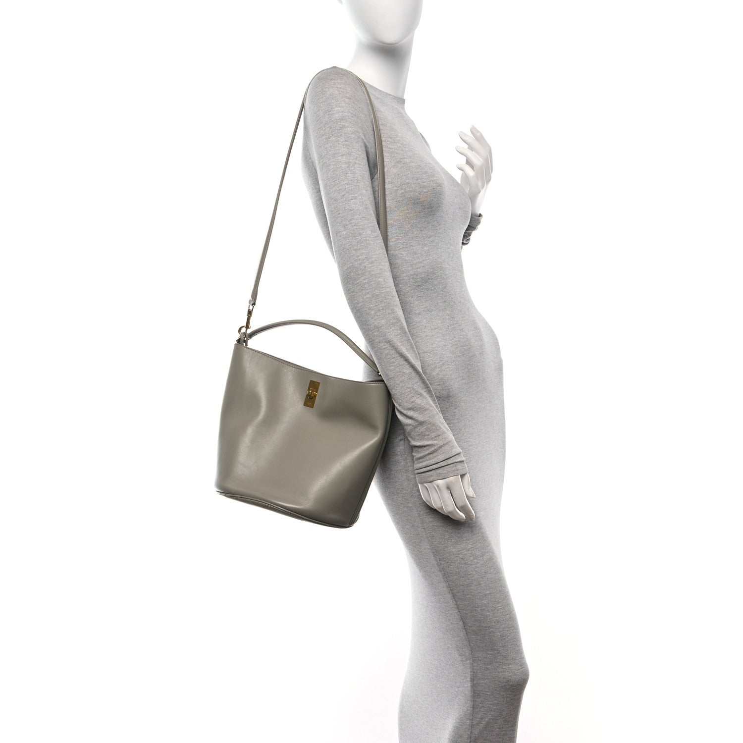 Celine Smooth Calfskin Bucket 16 Bag  Green Clay 3 of 15