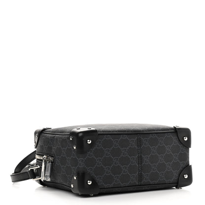 Gucci GG Supreme Monogram Selleria Calfskin Square Messenger Bag Black 4 of 10