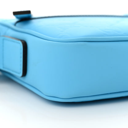 Gucci Rubber Effect Monogram GG Crossbody Bag Bright Blue 9 of 11