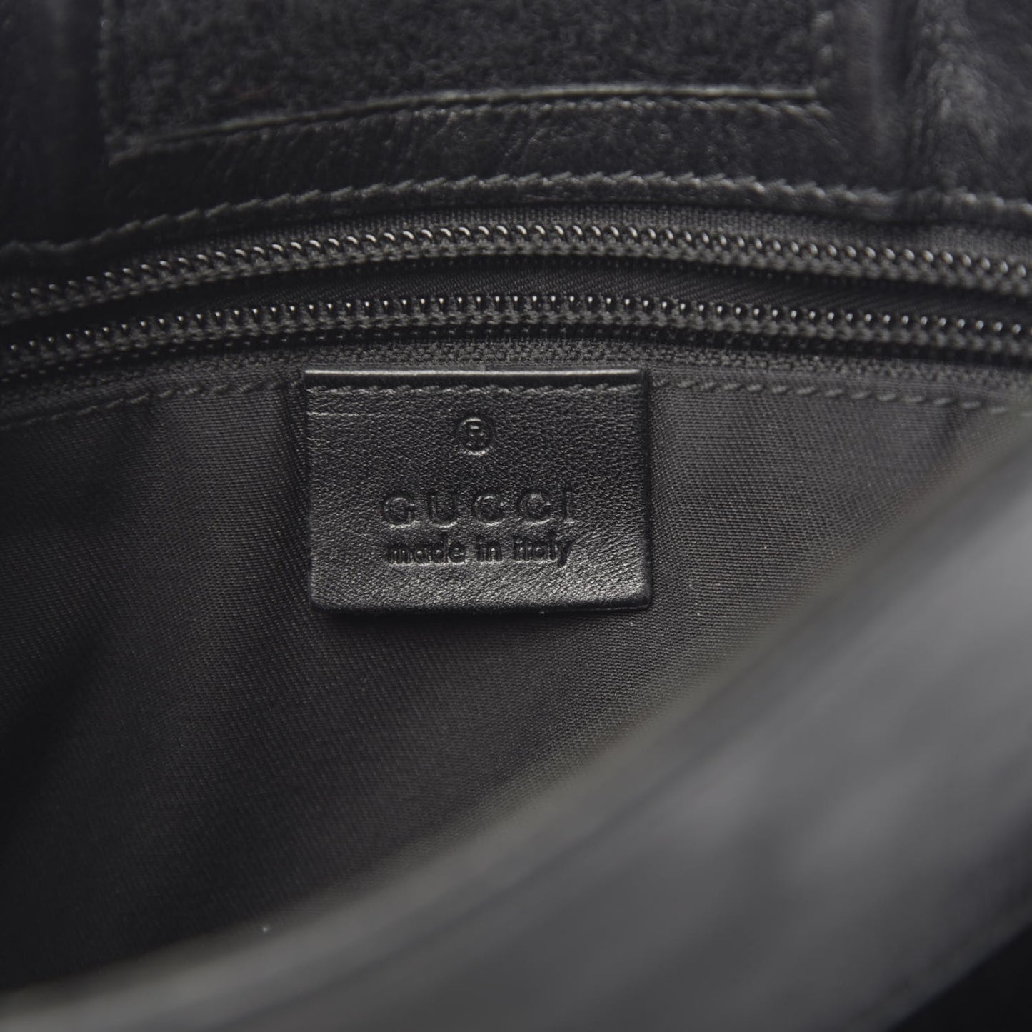 Guccissima Medium Flat Messenger Bag Black