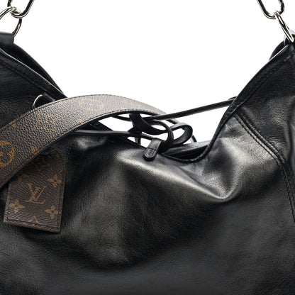 Louis Vuitton Lambskin CarryAll Cargo Vibe PM Black 7 of 9