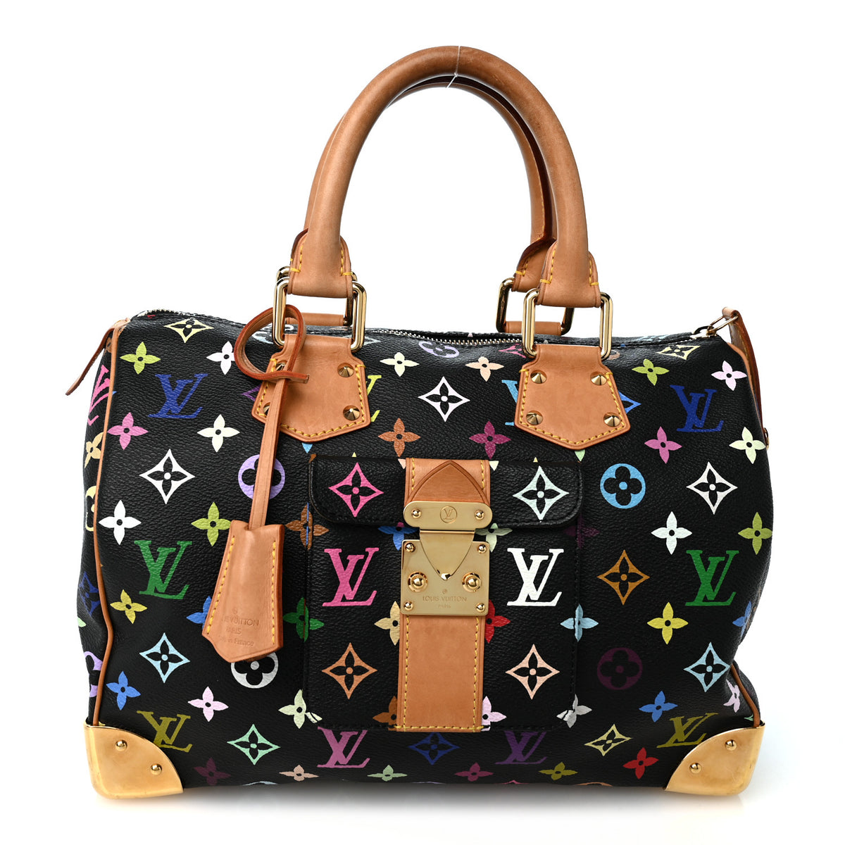 Louis Vuitton Monogram Multicolor Speedy 30 Black 1 of 10