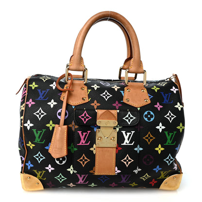 Louis Vuitton Monogram Multicolor Speedy 30 Black 1 of 10
