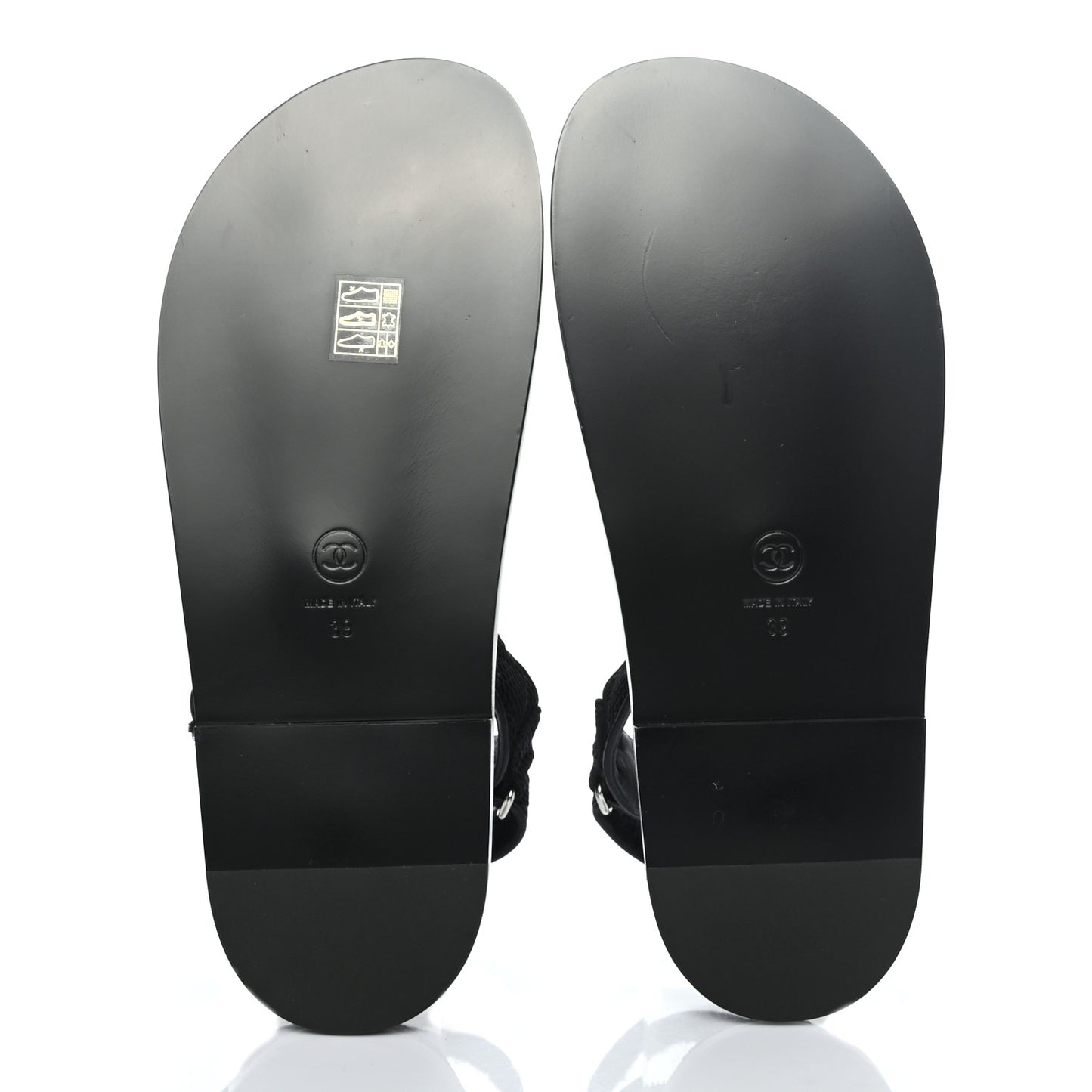 Fabric Velcro Dad Sandals 39 Black