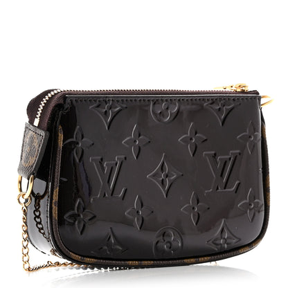 Louis Vuitton Vernis Monogram Mini Pochette Accessories Amarante 3 of 6
