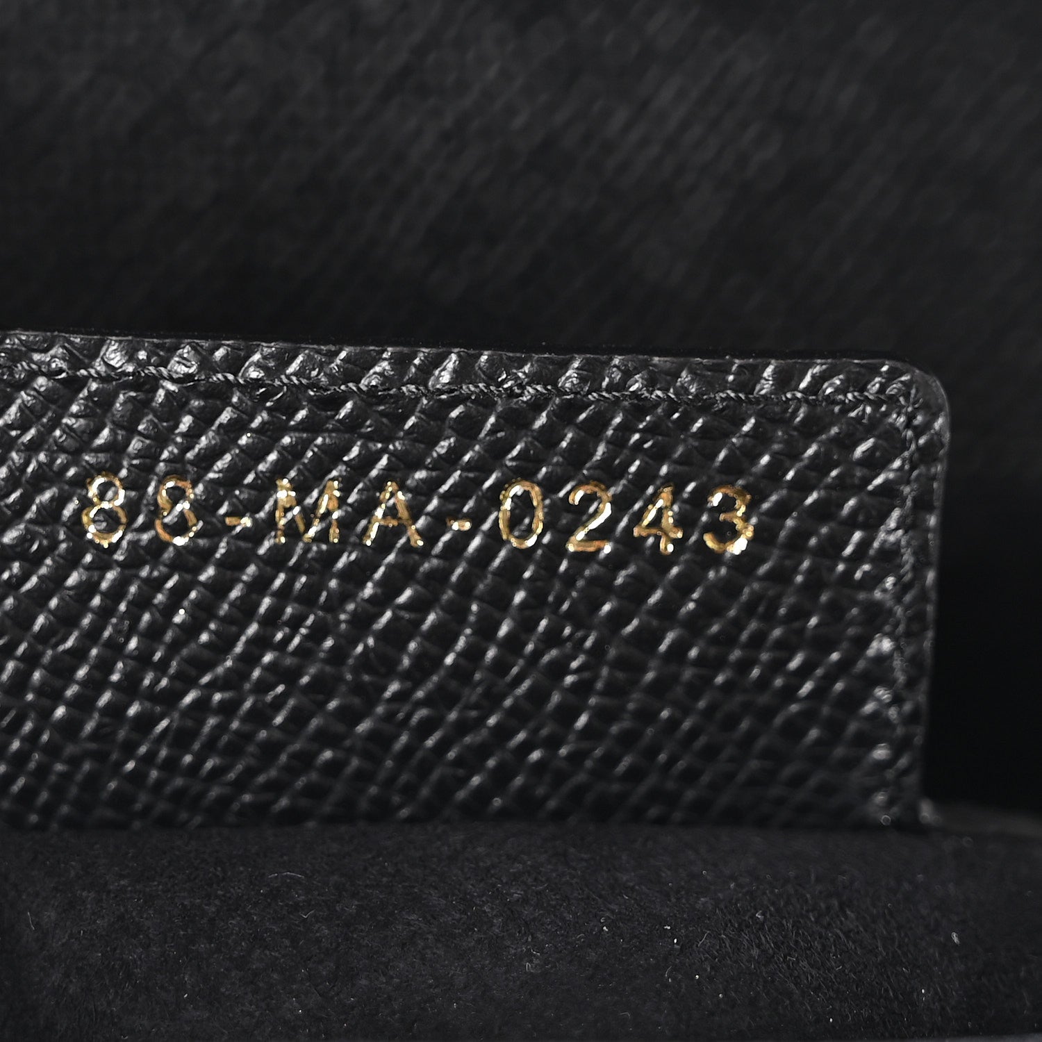 Christian Dior Grained Calfskin Saddle Bag With Strap Black 7 of 10