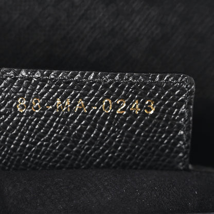Christian Dior Grained Calfskin Saddle Bag With Strap Black 7 of 10