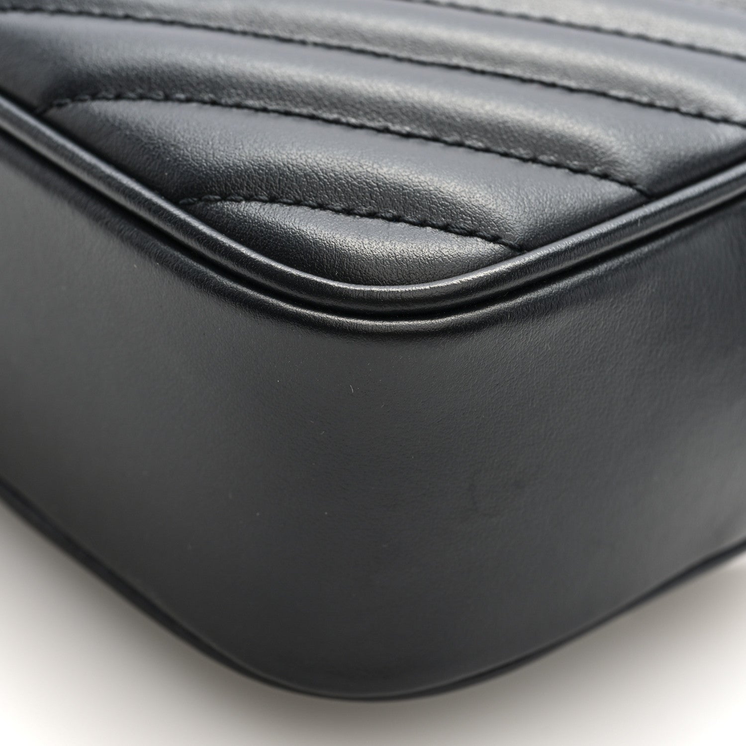 Saint Laurent Calfskin Matelasse Monogram Lou Belt Bag Black Black 9 of 9