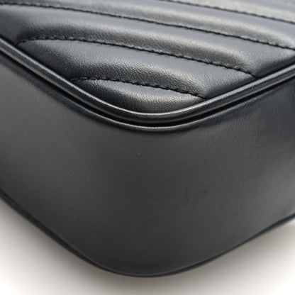 Saint Laurent Calfskin Matelasse Monogram Lou Belt Bag Black Black 9 of 9