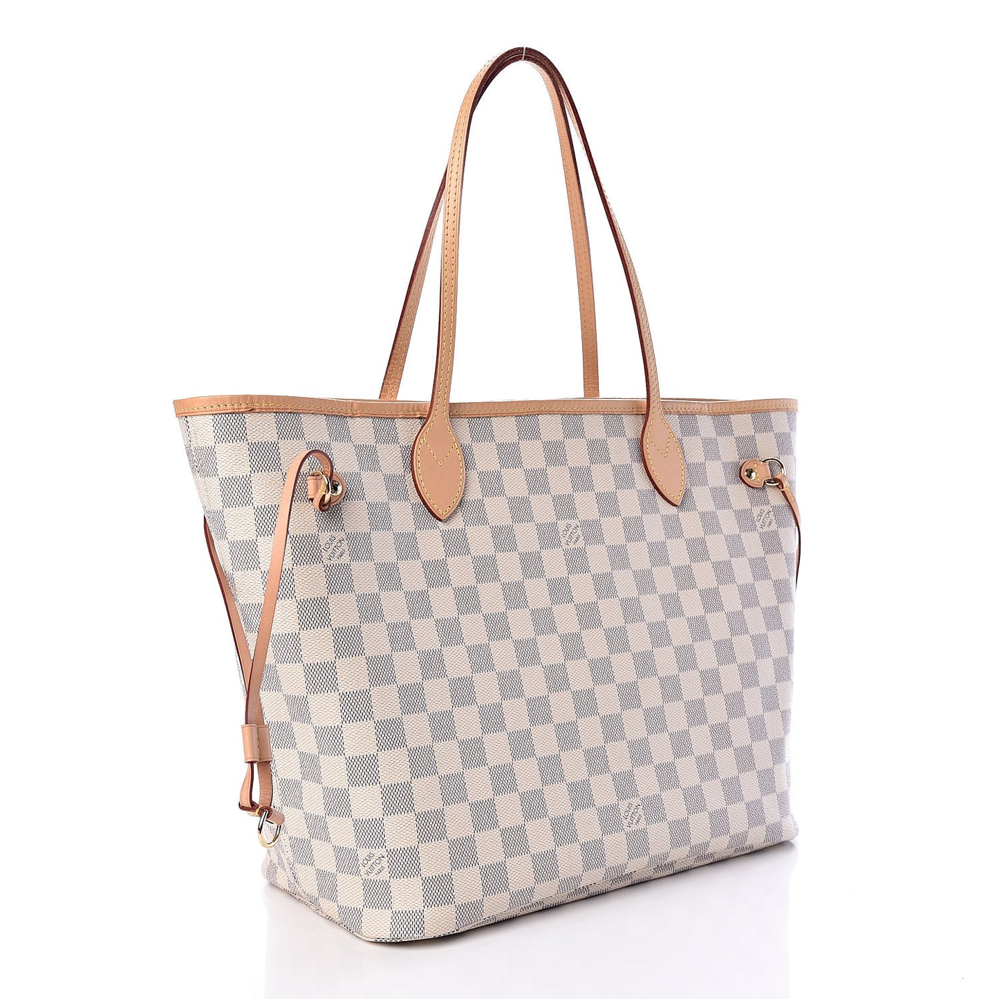 Damier Azur Neo Neverfull MM Rose Ballerine