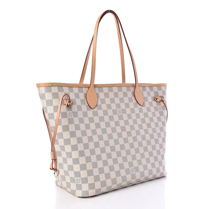 Louis Vuitton Damier Azur Neo Neverfull MM Rose Ballerine 3 of 13