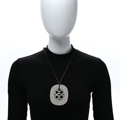 Hermes Lacquered Buffalo Horn Lift Necklace GM 3 of 4