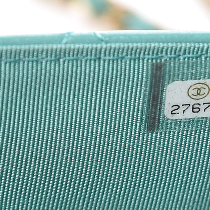 Chanel Calfskin Quilted Wallet On Chain WOC Green 8 of 11