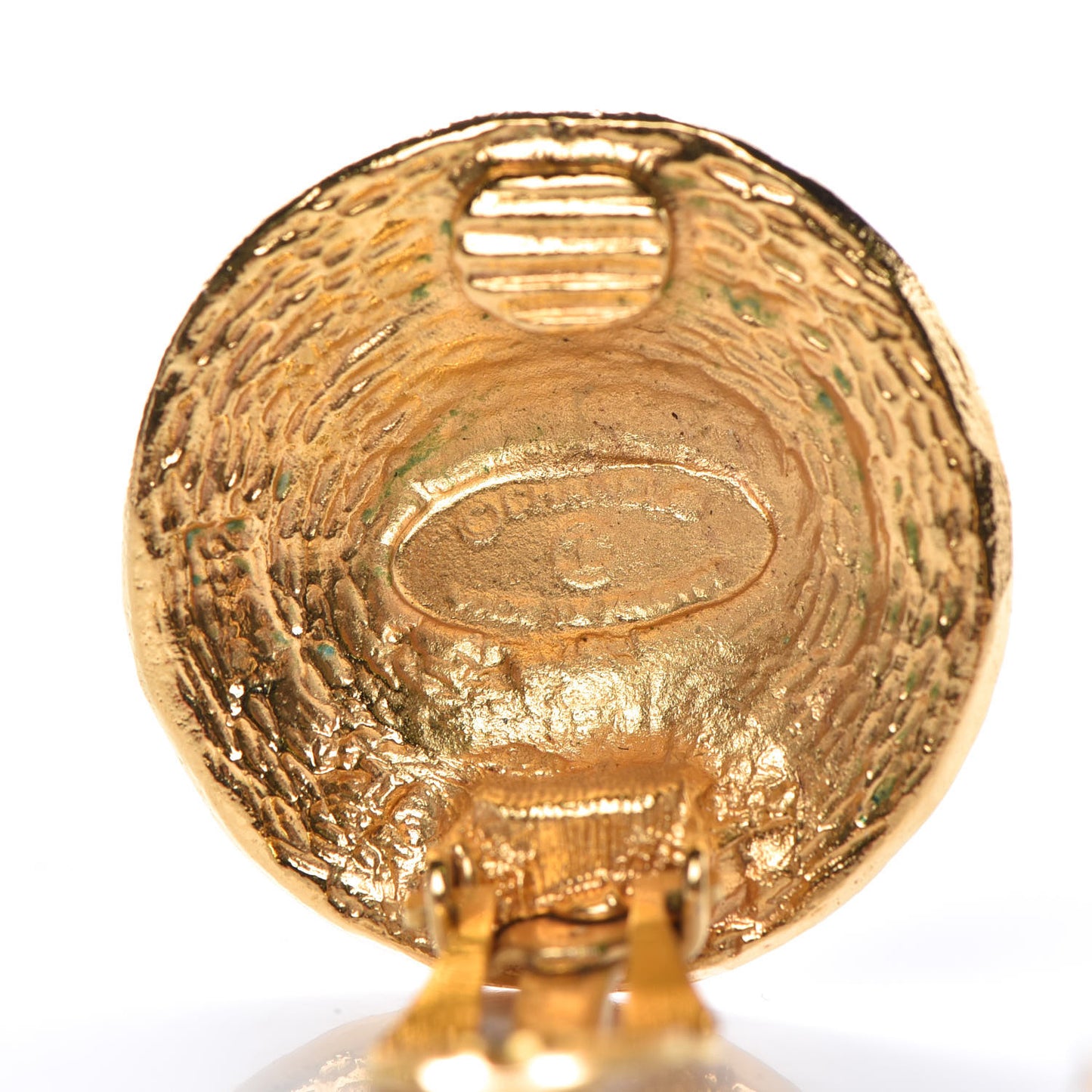 CC Clip On Earrings Gold