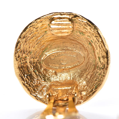 Chanel CC Clip On Earrings Gold 4 of 4