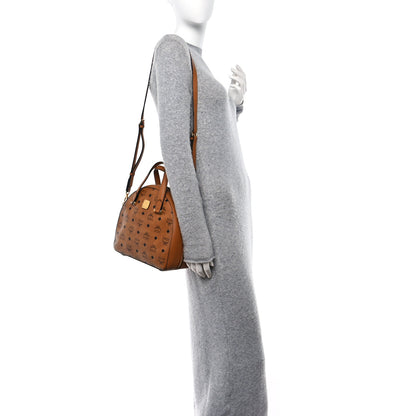 MCM Visetos Medium Half Moon Tote Cognac 2 of 14