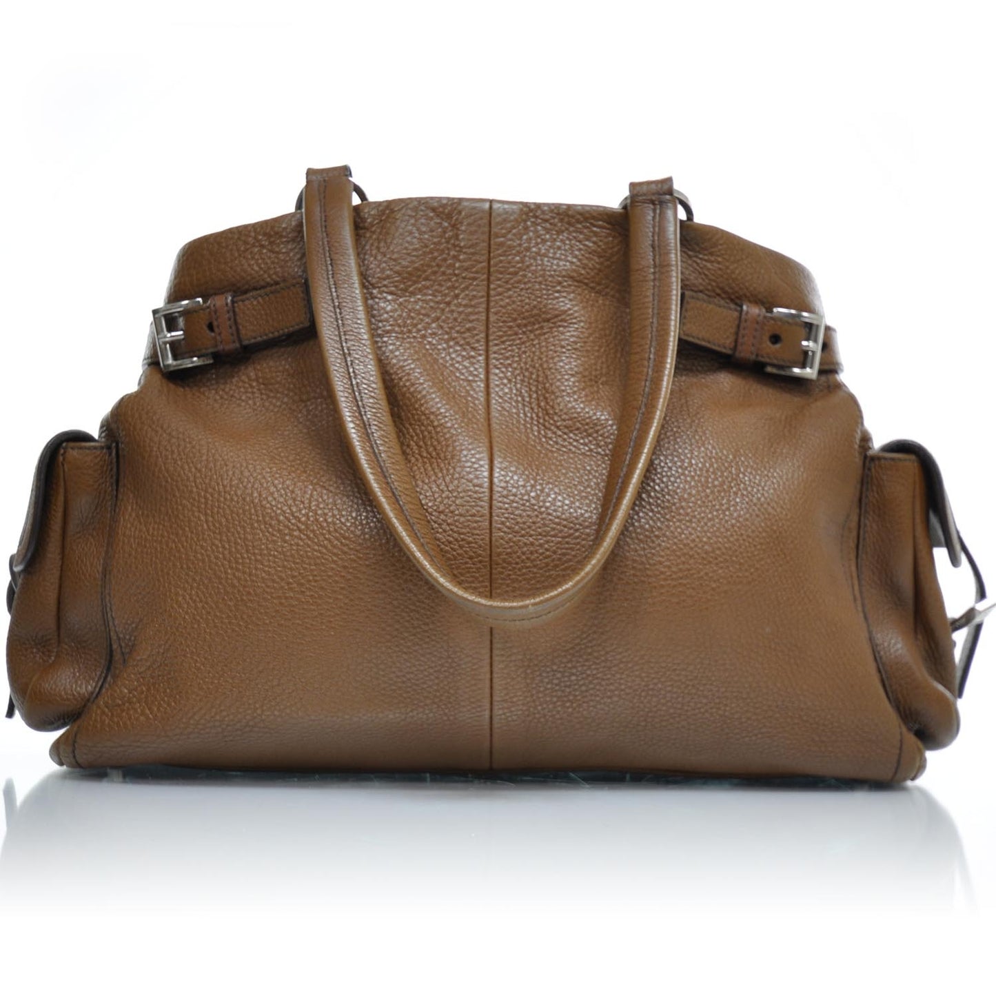 Vitello Daino Leather Shoulder Bag