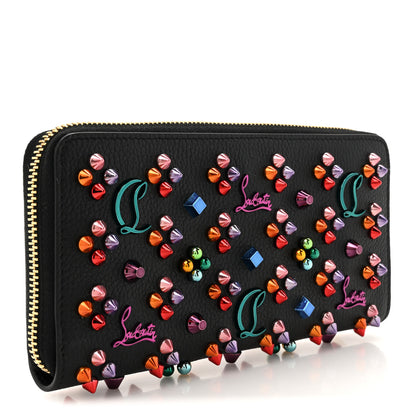 Christian Louboutin Calfskin Loubinthesky Panettone Wallet Black Multicolor 3 of 8