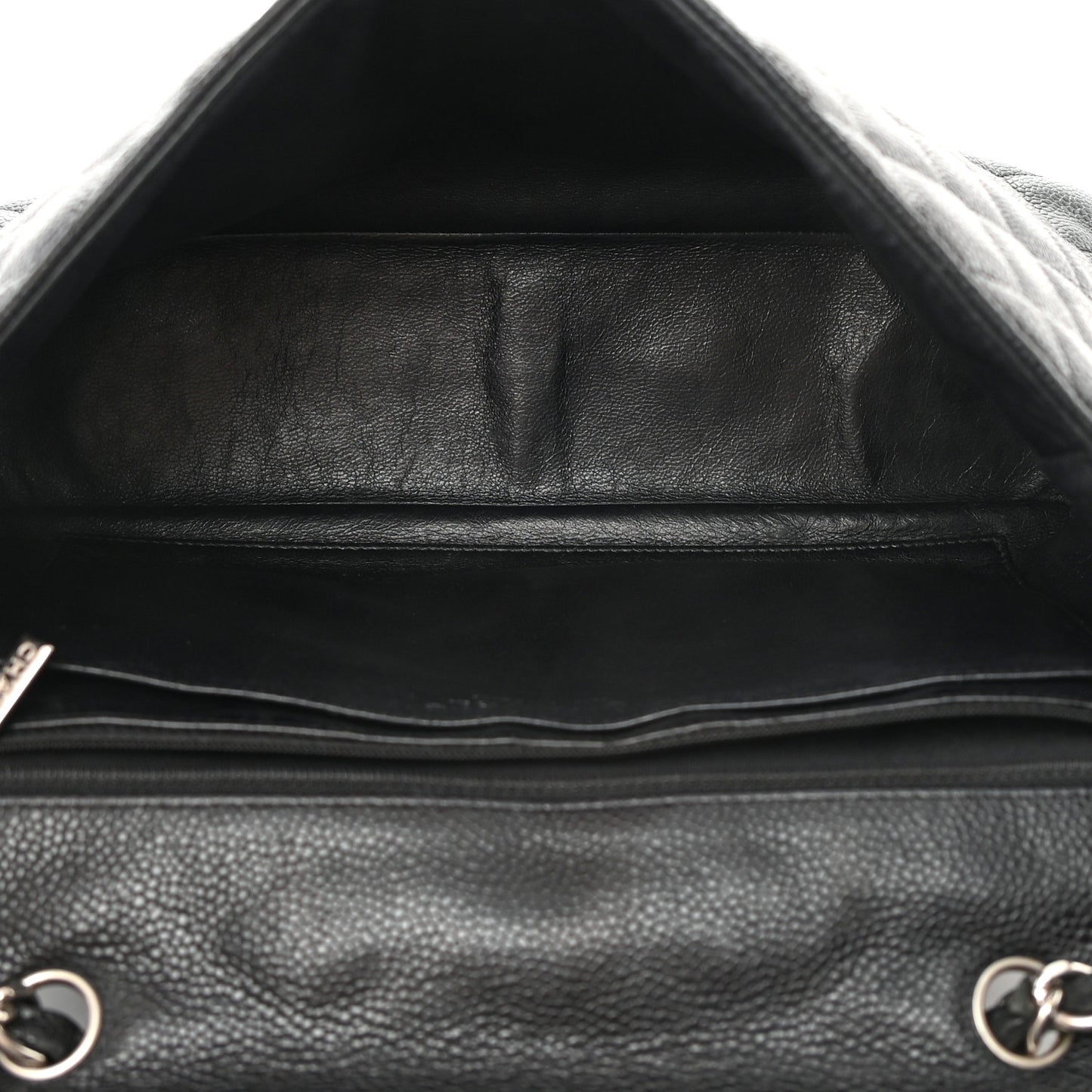 Caviar Quilted Jumbo Single Flap Black