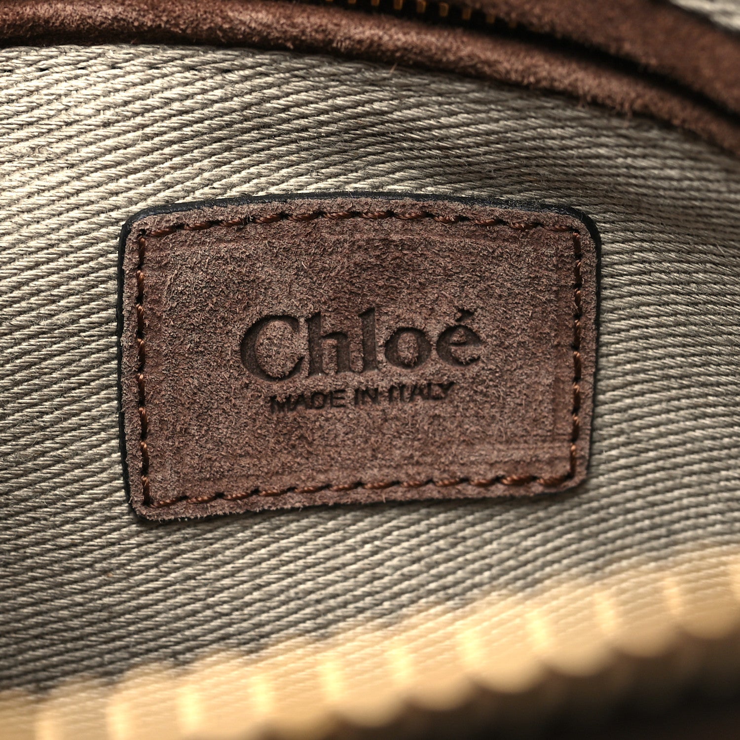 Chloe Suede Calfskin Braided Small Marcie Double Carry Pure Brown 6 of 10